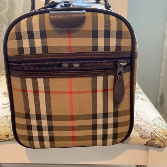 Burberry Burberrys Classic Nova Check Boston Bag Purse Satchel EUC - Picture 8 of 8